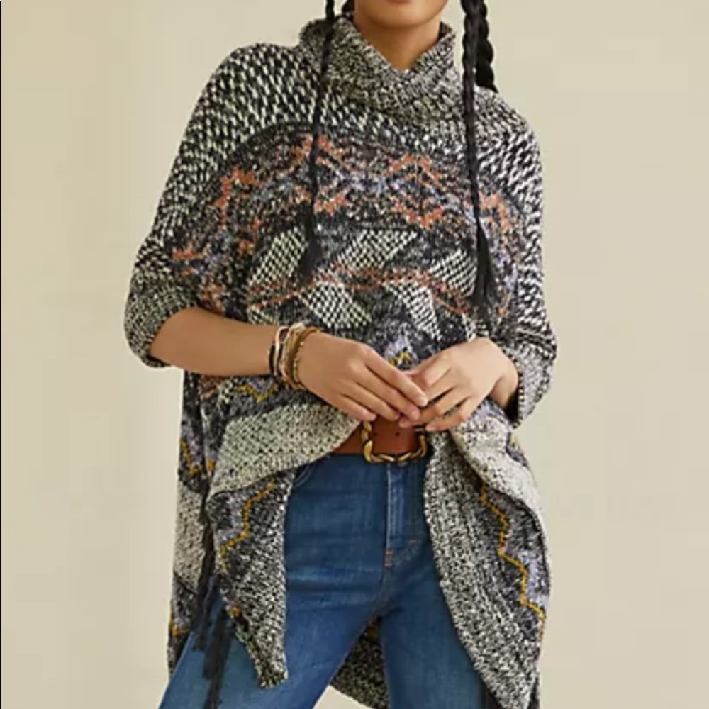 Anthropologie Pilcro Magda Knit Poncho - Picture 2 of 8